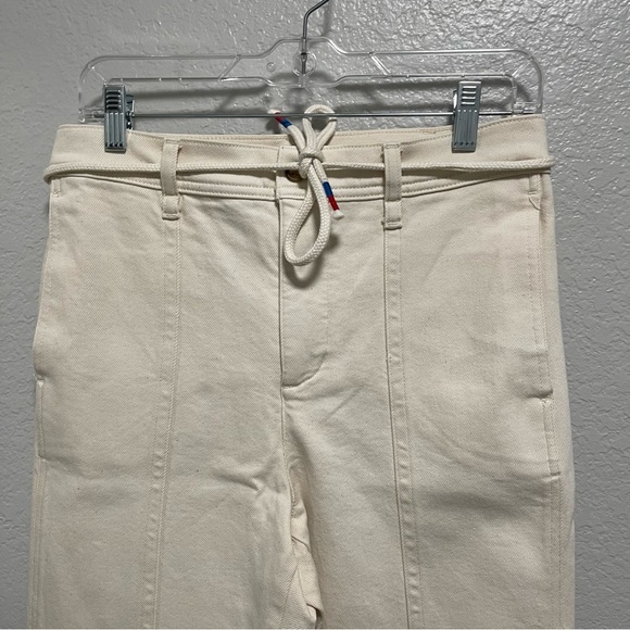 J.Crew Seamed Straight Leg  Jean in All Day Stretch W Rope-Tie Waist Size 27 - Picture 2 of 6